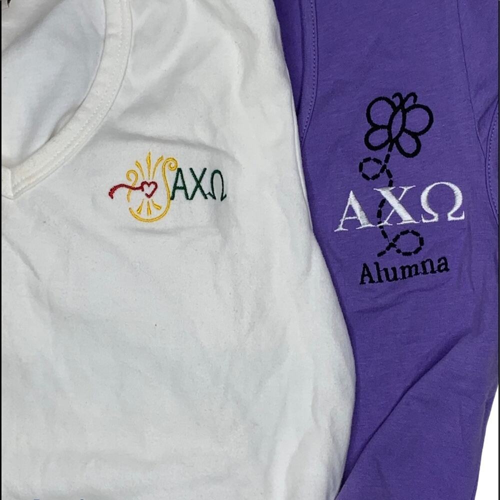 Sorority San Diego Chapter Alpha Chi Omega tees - Picture 3 of 5